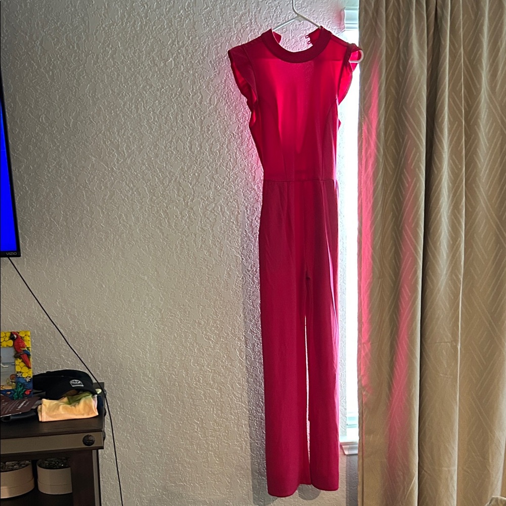 Elegant Red Jumpsuit